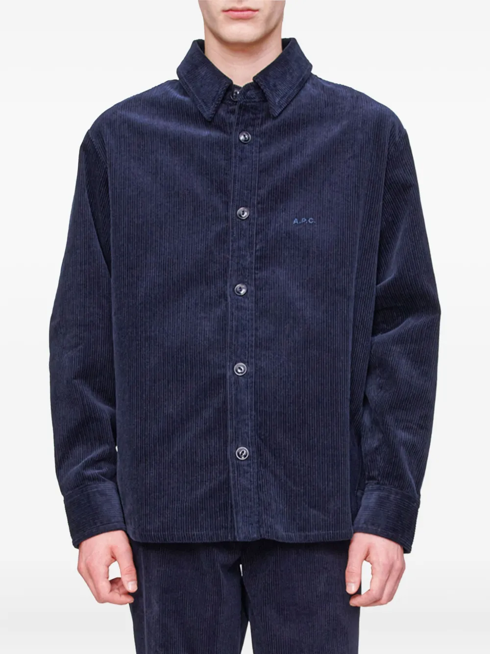A.P.C. コーデュロイ シャツ - ブルー A.P.C. コーデュロイ シャツ - ブルー