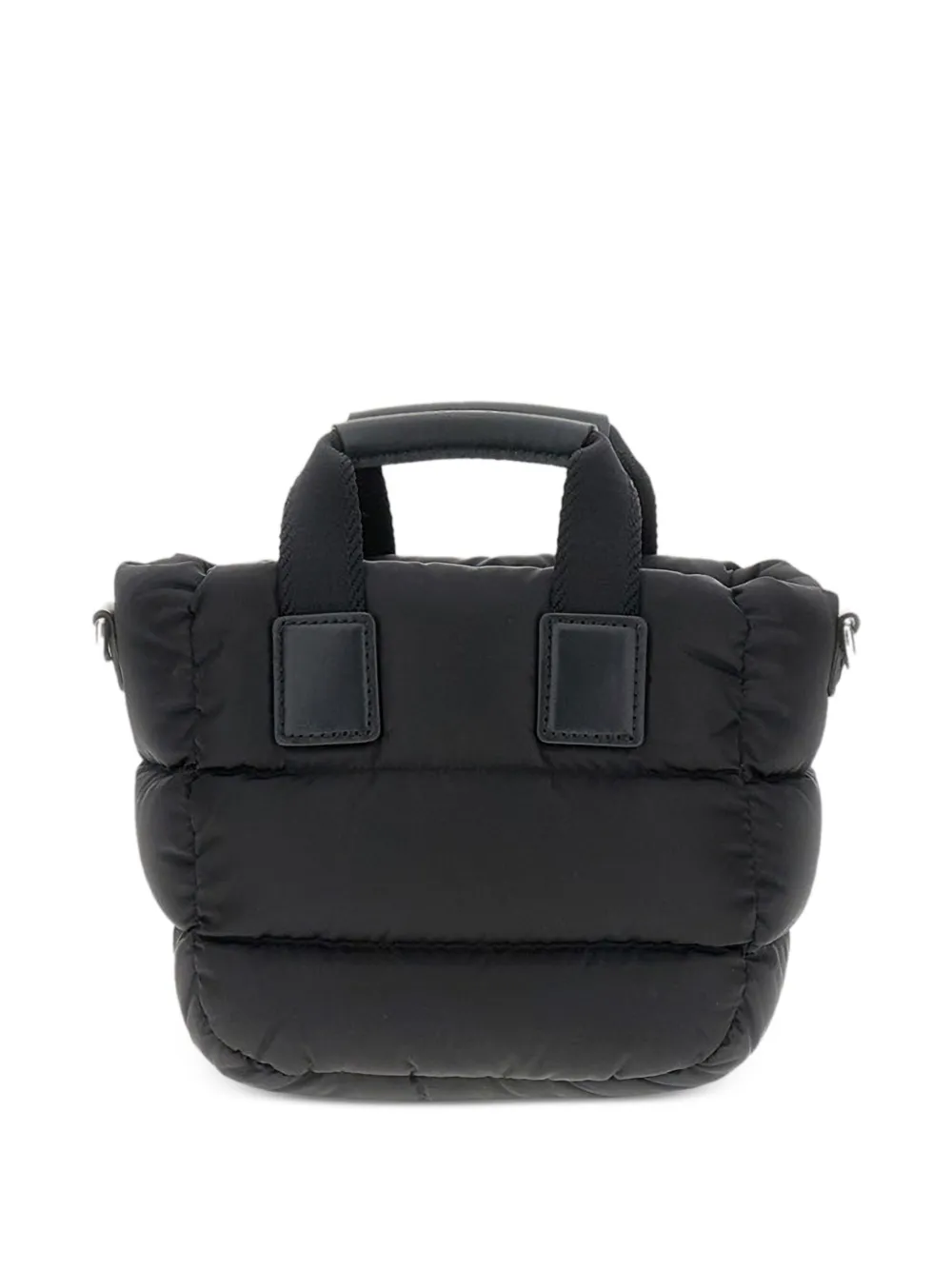 Moncler quilted top-handle bag Zwart