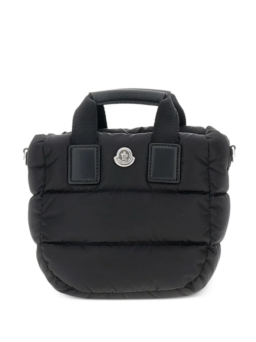 Moncler quilted top-handle bag Zwart