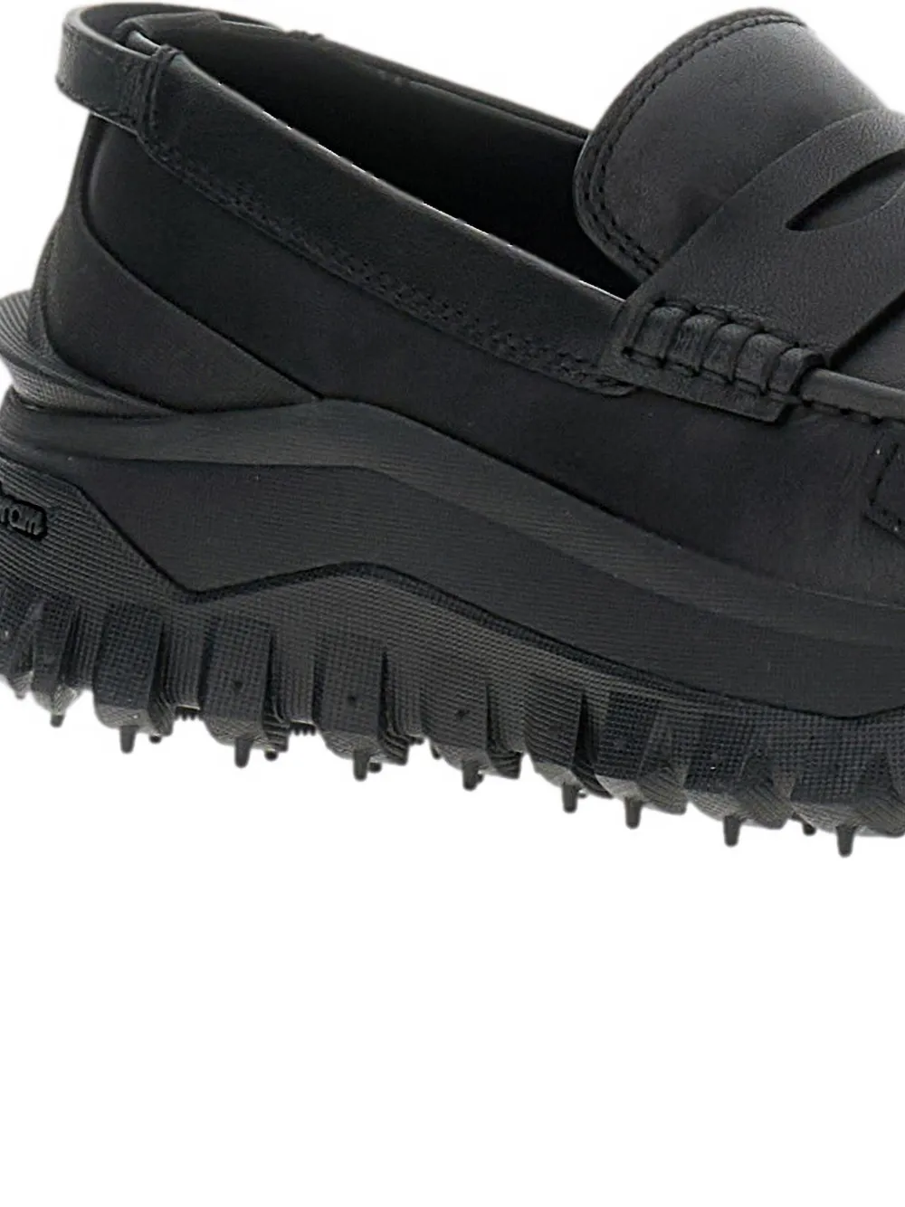 Moncler penny-leather loafers Black
