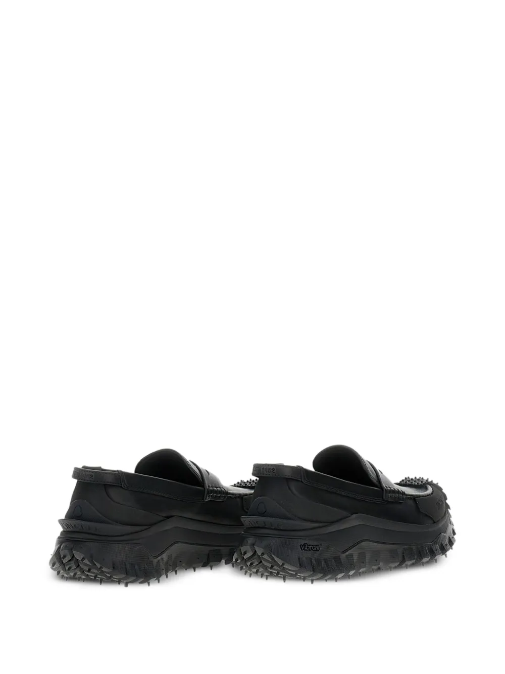 Moncler penny-leather loafers Black