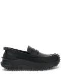 Moncler penny-leather loafers - Black