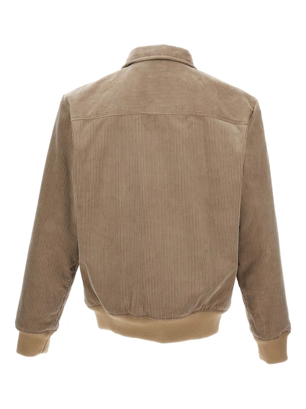 A.P.C. Ribfluwelen jack met ritssluiting Bruin