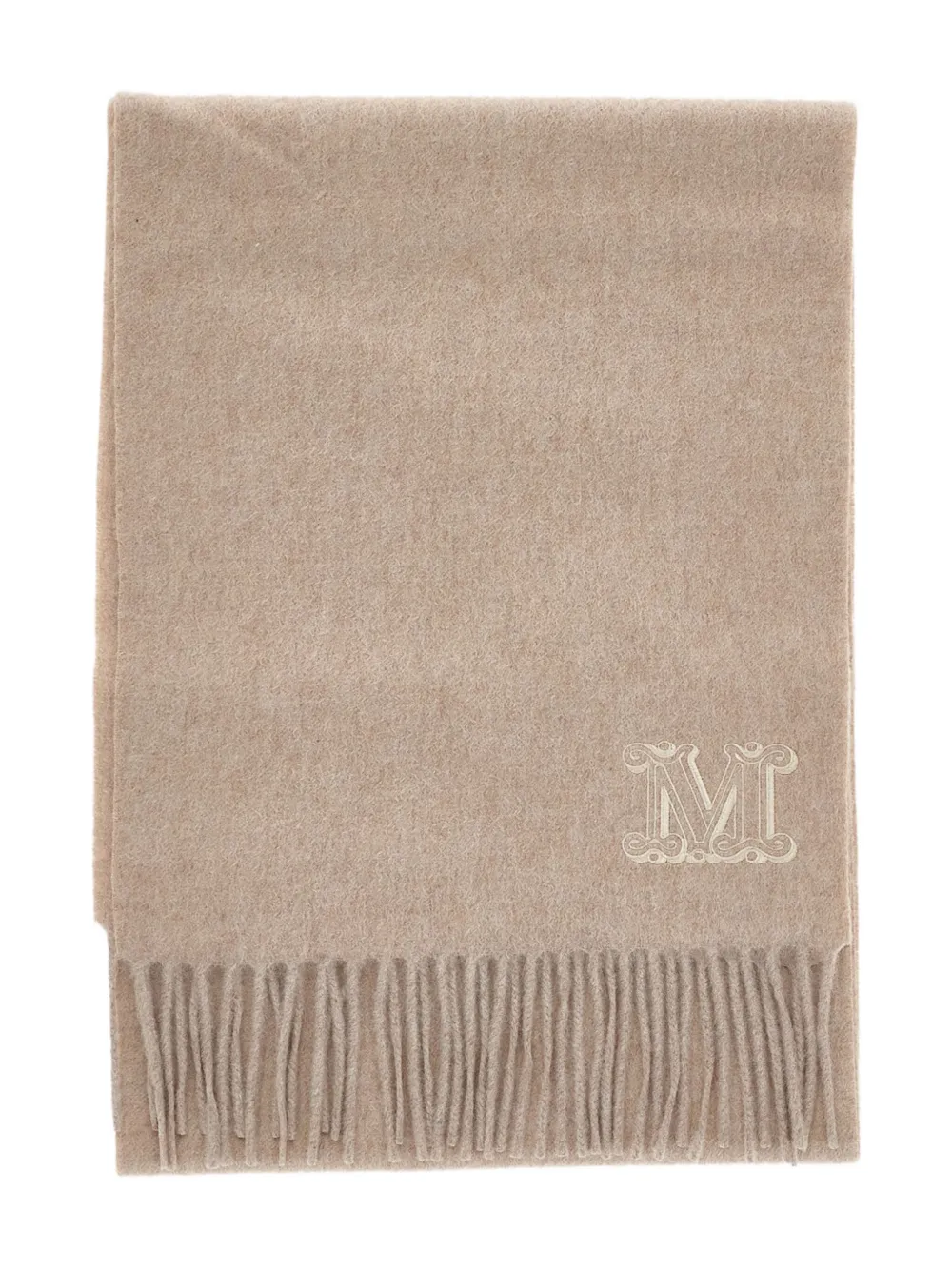 Max Mara WsDalia sjaal met franje Beige