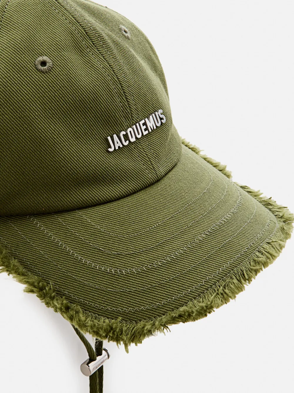Jacquemus fringed topstitched cap | Image 2