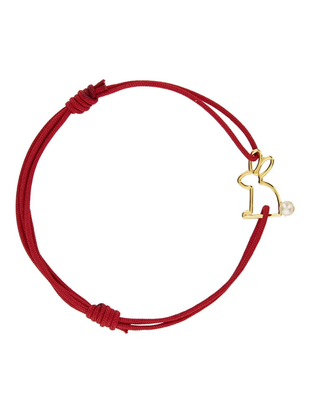 Aliita Bracciale Rabbit in oro giallo 9 carati con perle