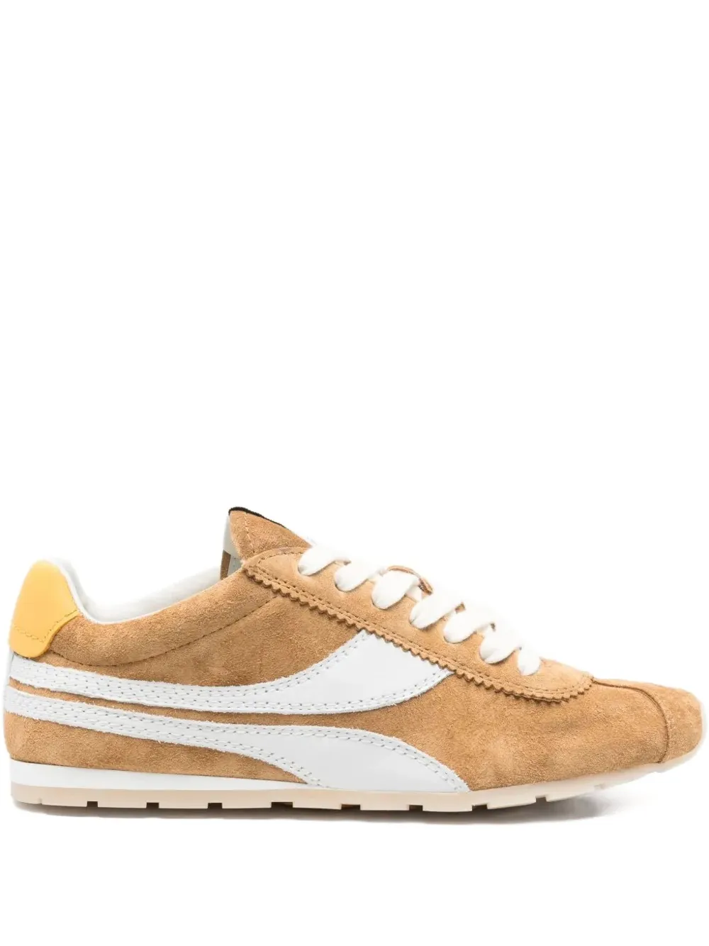 Koncept suede-leather sneakers - イエロー Koncept suede-leather sneakers - イエロー