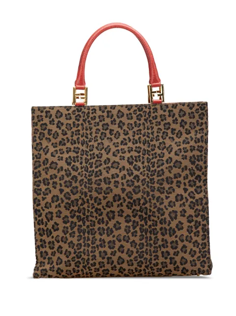 Fendi Pre-Owned 20th Century Leopard Print Canvas tote bag