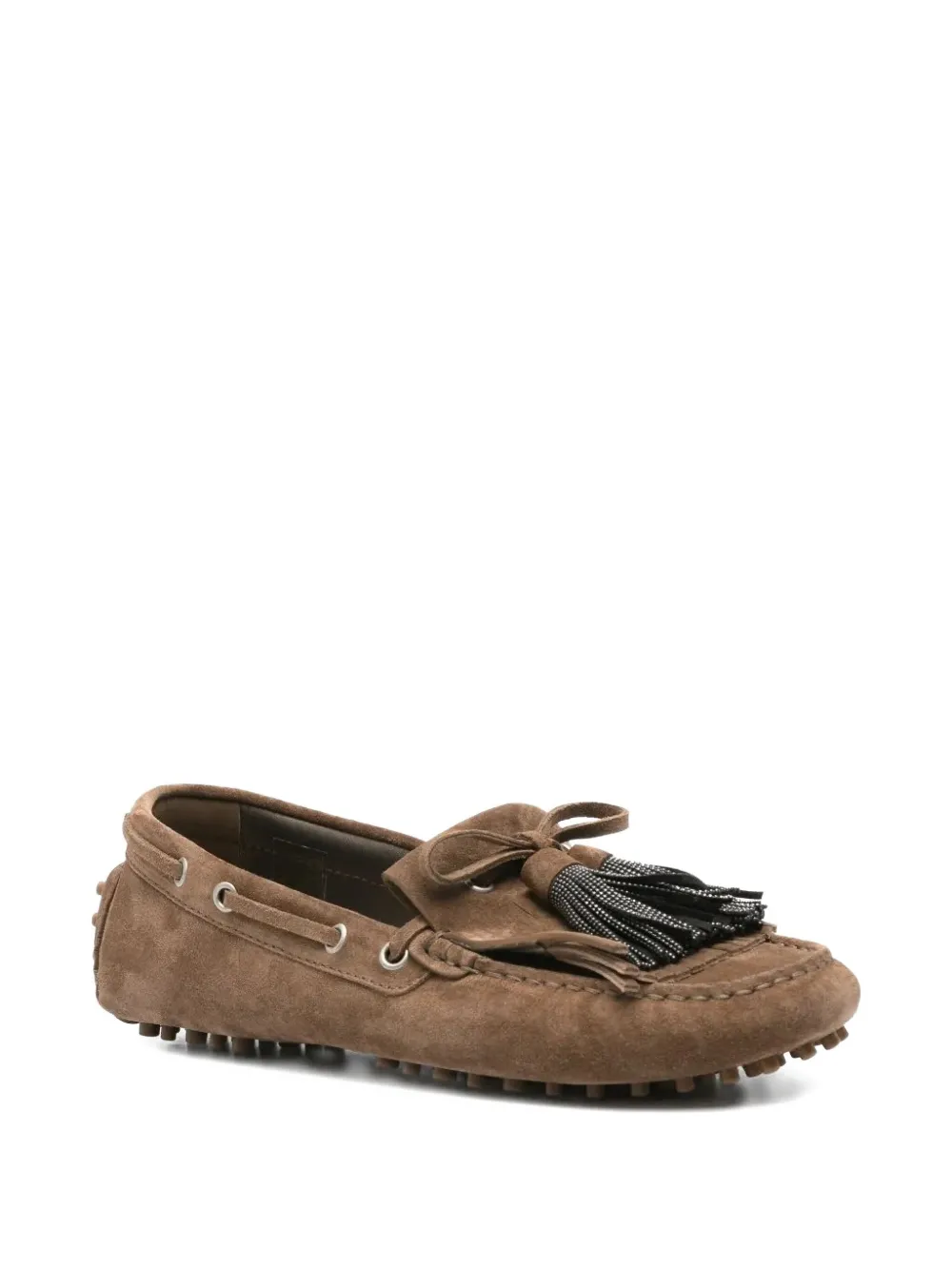 Brunello Cucinelli Loafers verfraaid met kwastjes - Bruin