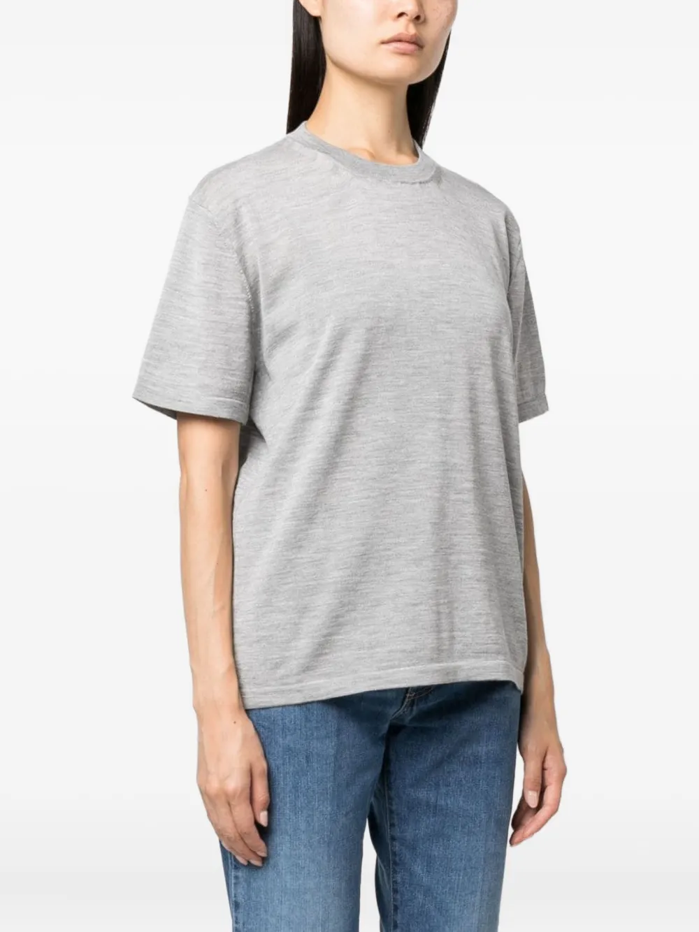 Armarium Viky Crew-neck Short-sleeve T-shirt In Gray