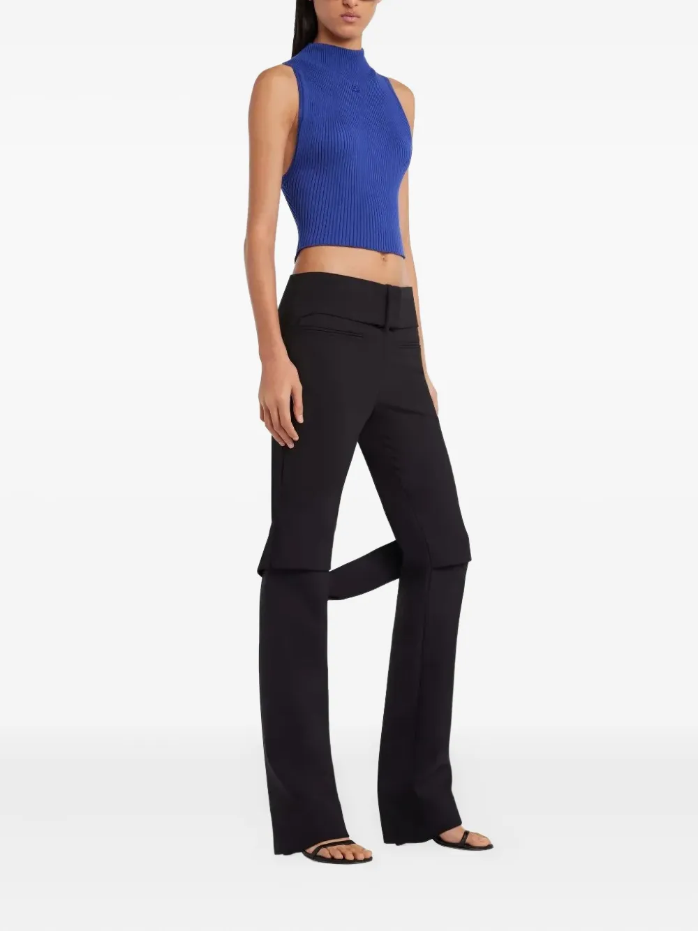 Courrèges Top met hoge hals Blauw