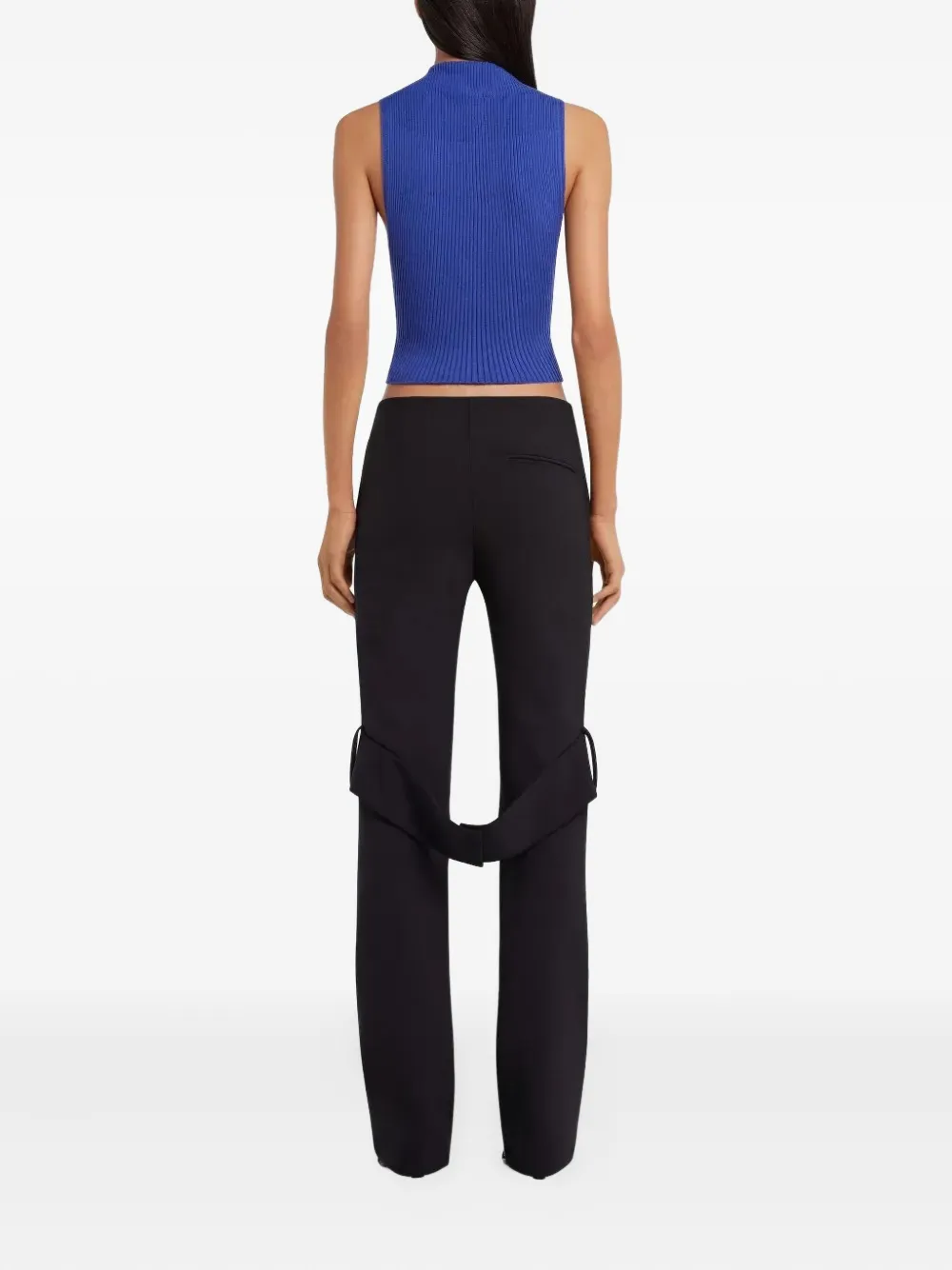 Courrèges Top met hoge hals Blauw