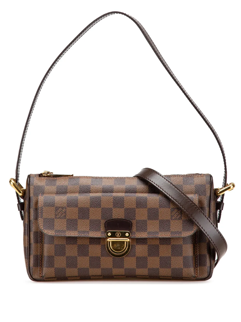 Pre-owned Louis Vuitton 2009 Damier Ebene Ravello Gm Shoulder Bag