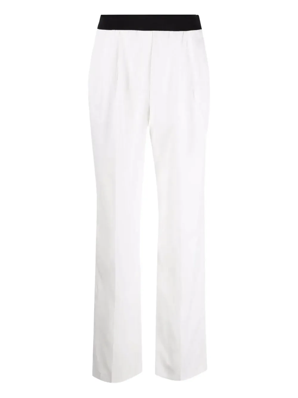 Loulou Takaroa broek met elastische taille Wit