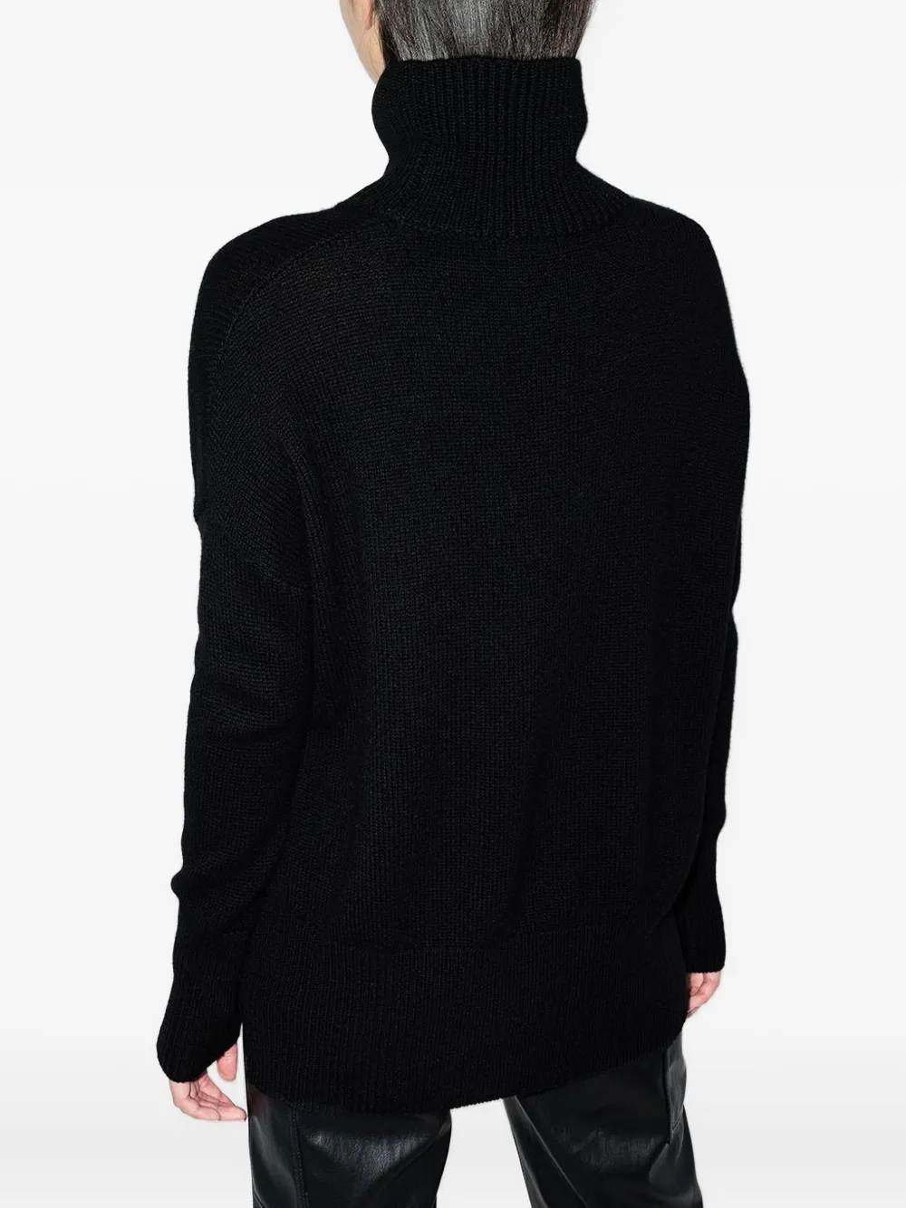 Lisa Yang Heidi high-neck cashmere sweater Zwart