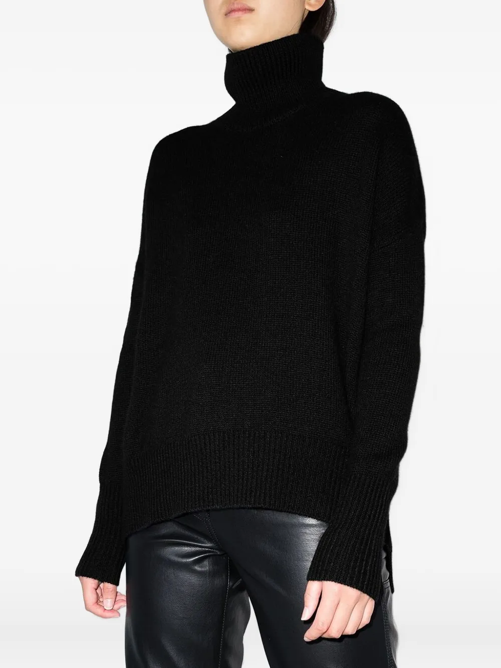 Lisa Yang Heidi high-neck cashmere sweater Zwart