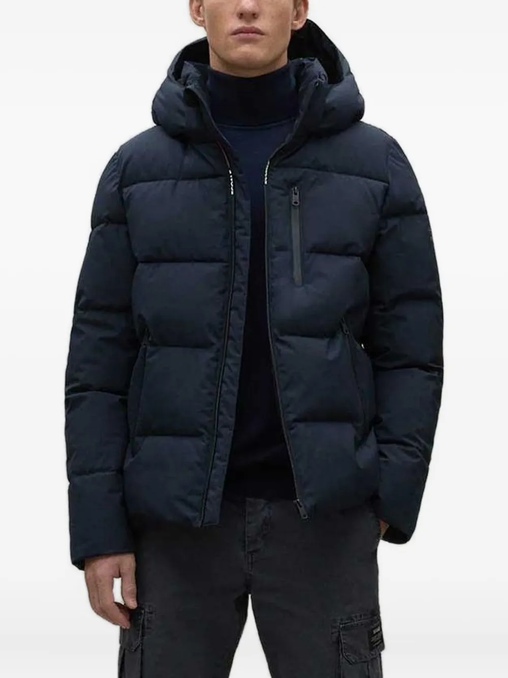 Ecoalf hooded zip jacket | Blue | Image 1