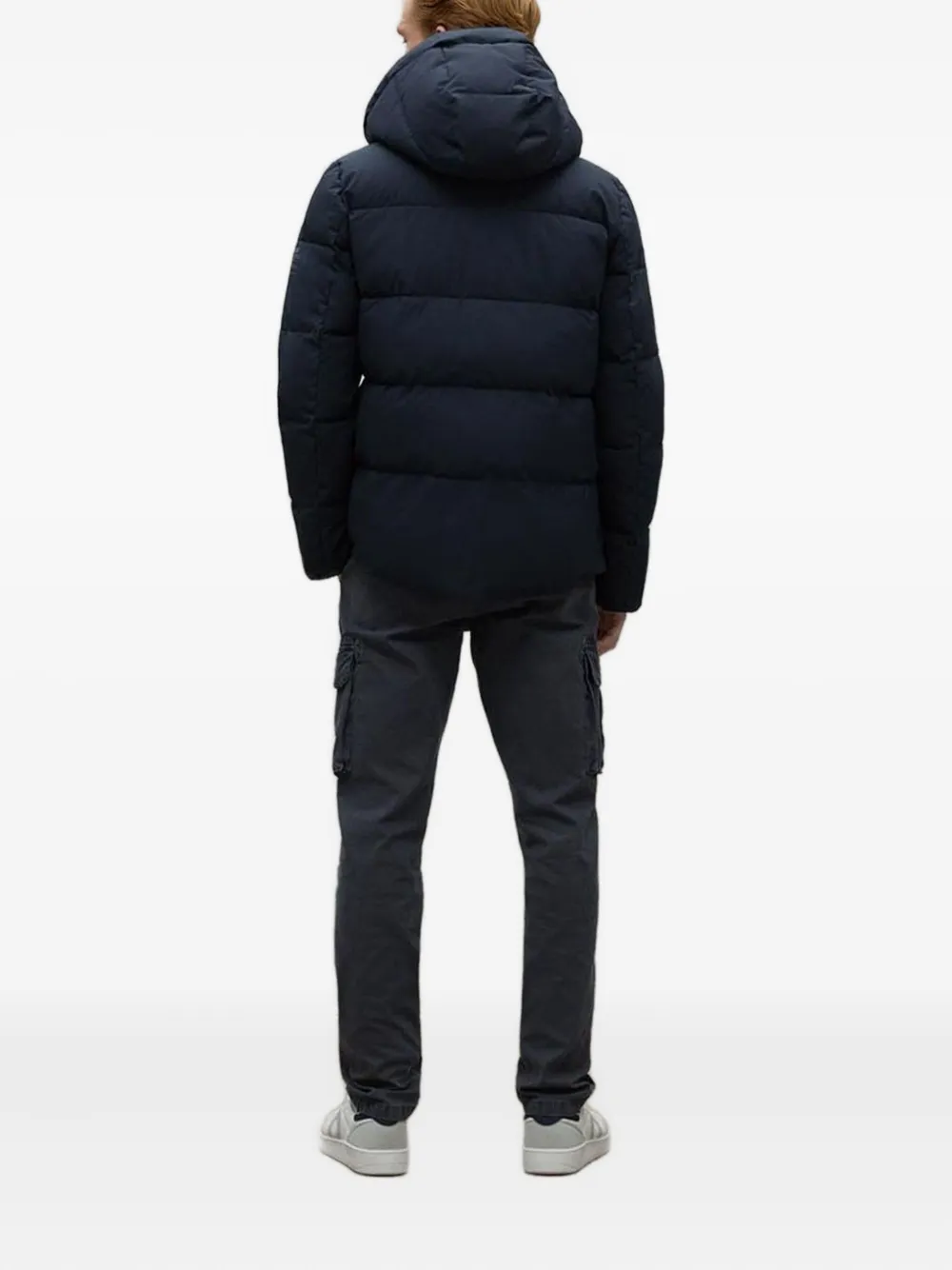 Ecoalf Jack met capuchon en rits Blauw