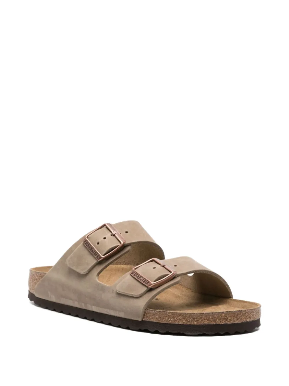Birkenstock Arizona double-buckle leather sandals Brown