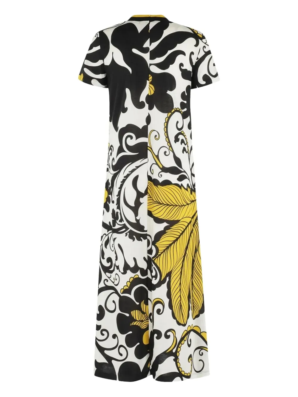 La DoubleJ floral-print swing dress Zwart