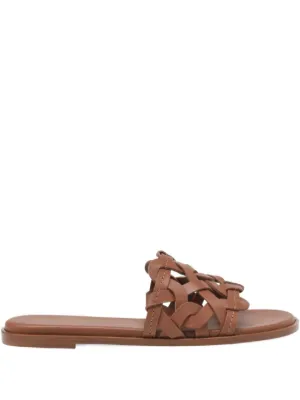 Gianvito Rossi【関税送料込&SALE価格】レザーサンダル Gianvito Rossi - 良品◎ジャンヴィトロッシ サンダル ウェッジ