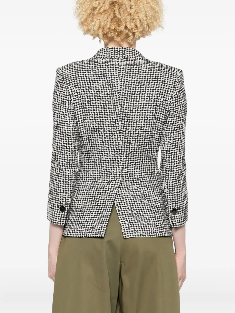 Tagliatore houndstooth single-breasted blazer Zwart