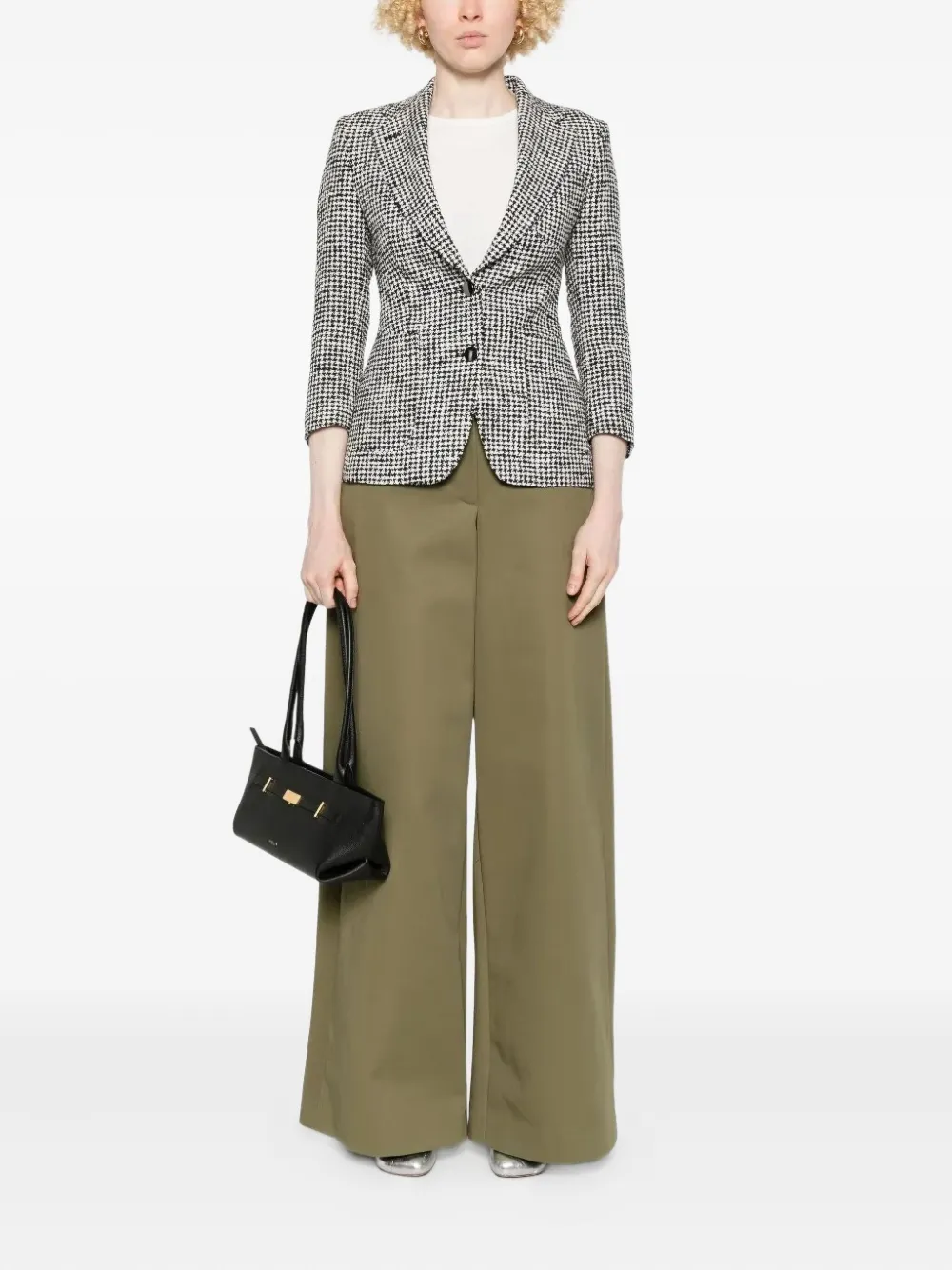Tagliatore houndstooth single-breasted blazer Zwart