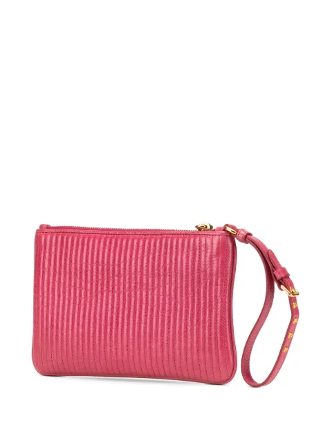 Miu Miu Pre-Owned 2010-2025 Matelasse Lambskin Leather clutch bag