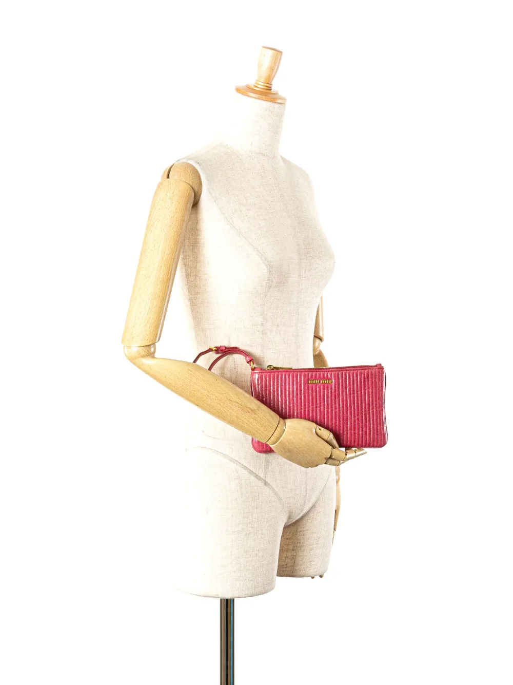 Miu Miu Pre-Owned Matelasse 小羊皮手拿包（2010-2025年典藏款） | 典藏臻品 | Image 2