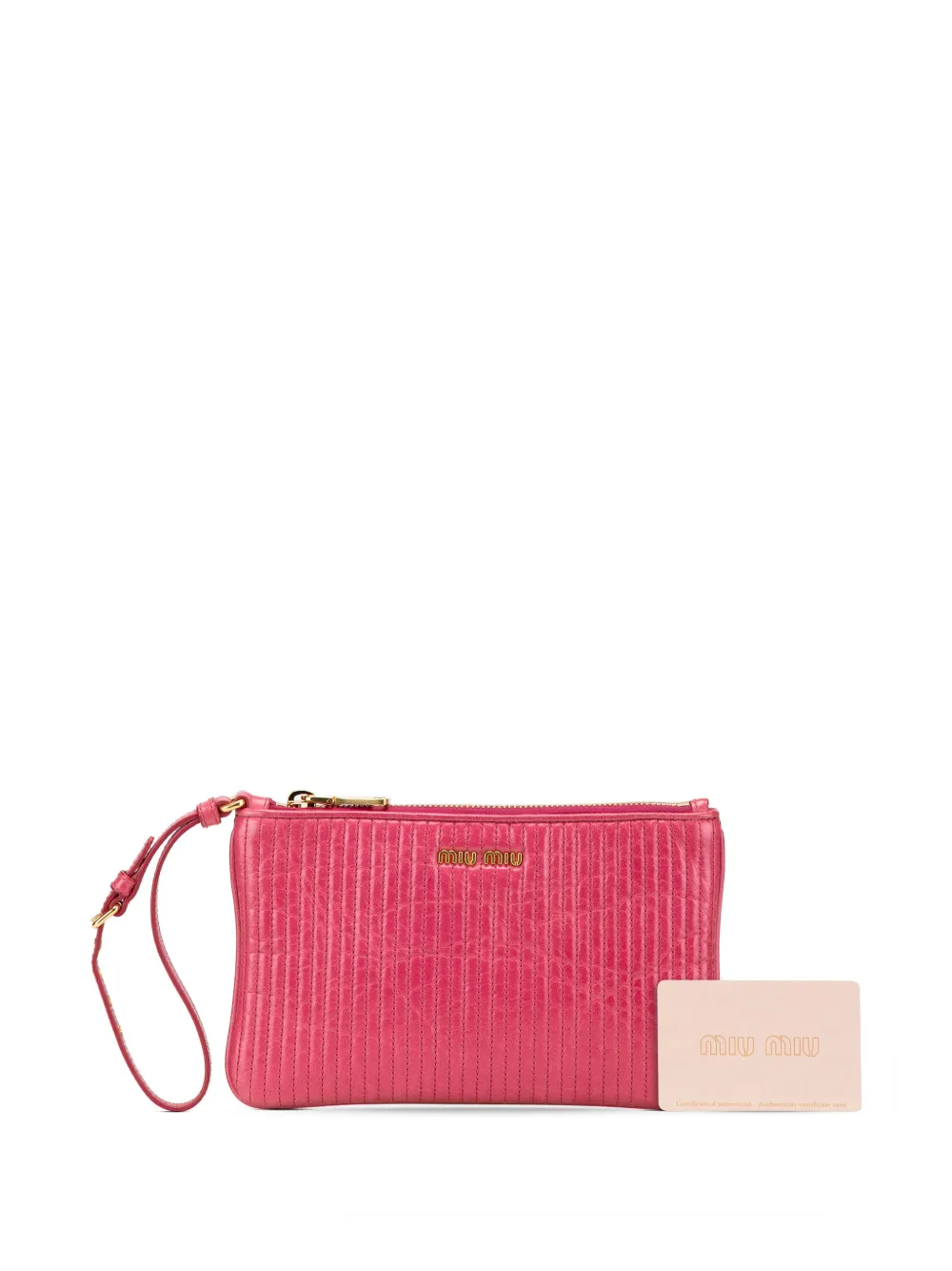 Miu Miu Pre-Owned 2010-2025 Matelasse Lambskin Leather
