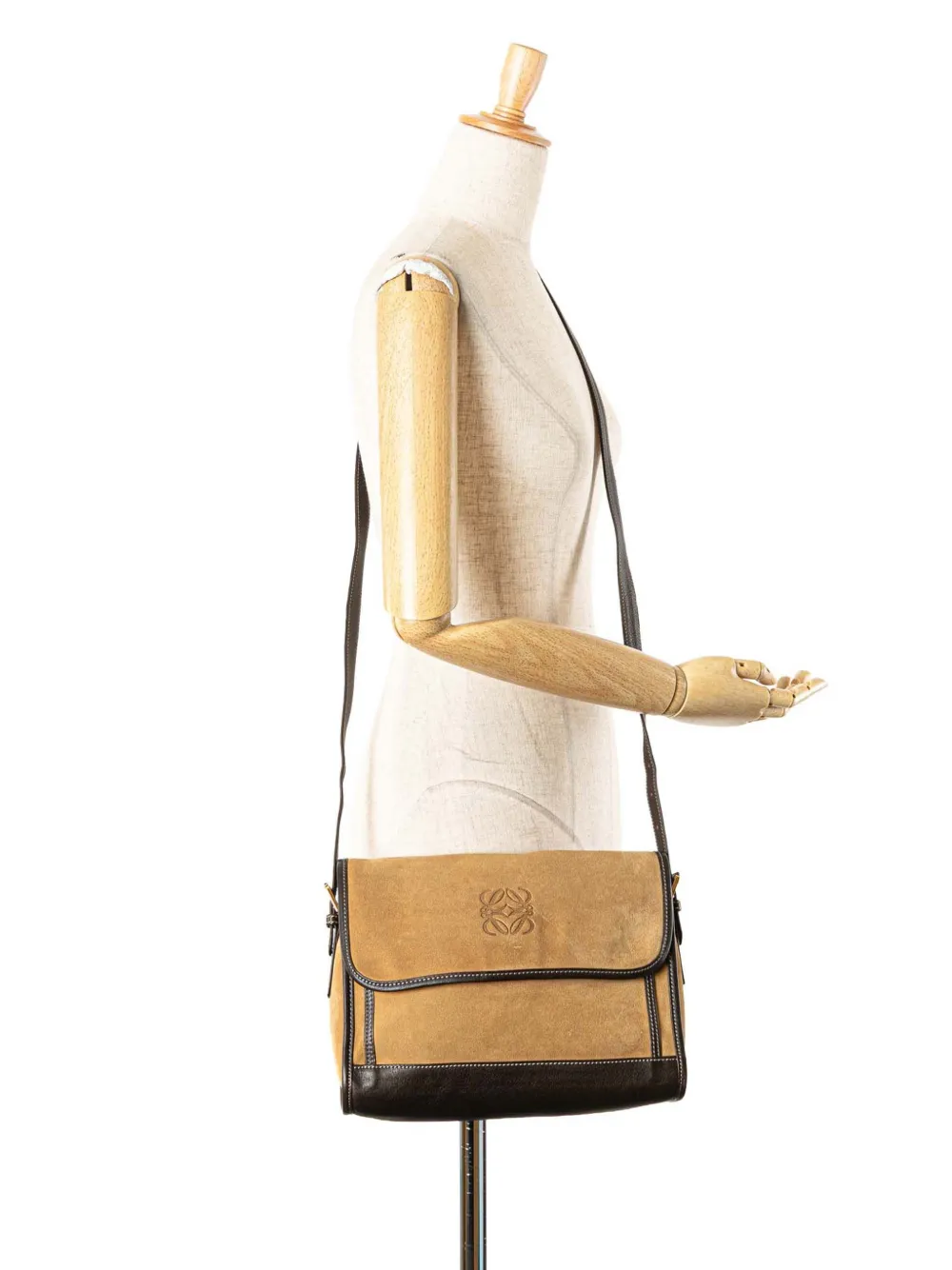 Loewe Pre-Owned 2010-2025 Anagram Suede crossbody bag | Pre-Owned | Image 2