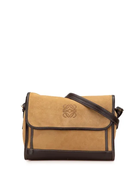 Loewe Pre-Owned 2010-2025 Anagram Suede crossbody bag