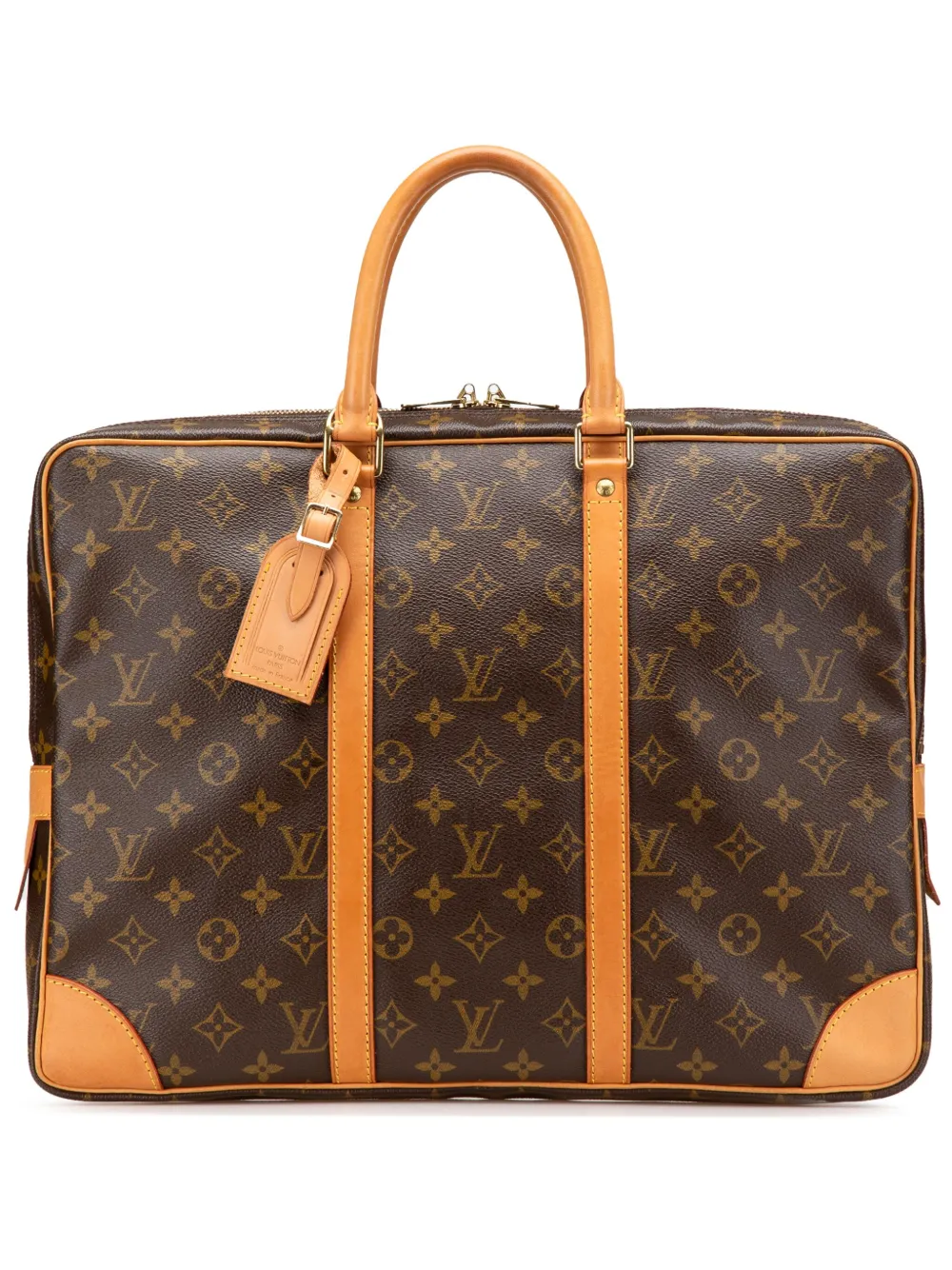 Louis Vuitton Pre-Owned 2001 モノグラム ポルトドキュマン ヴォワヤージュ ビジネスバッグ - ブラウン Louis Vuitton Pre-Owned 2001 モノグラム ポルトドキュマン ヴォワヤージュ ビジネスバッグ - ブラウン
