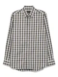 Brioni checked shirt - Green