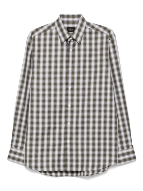 Brioni قميص كاروهات