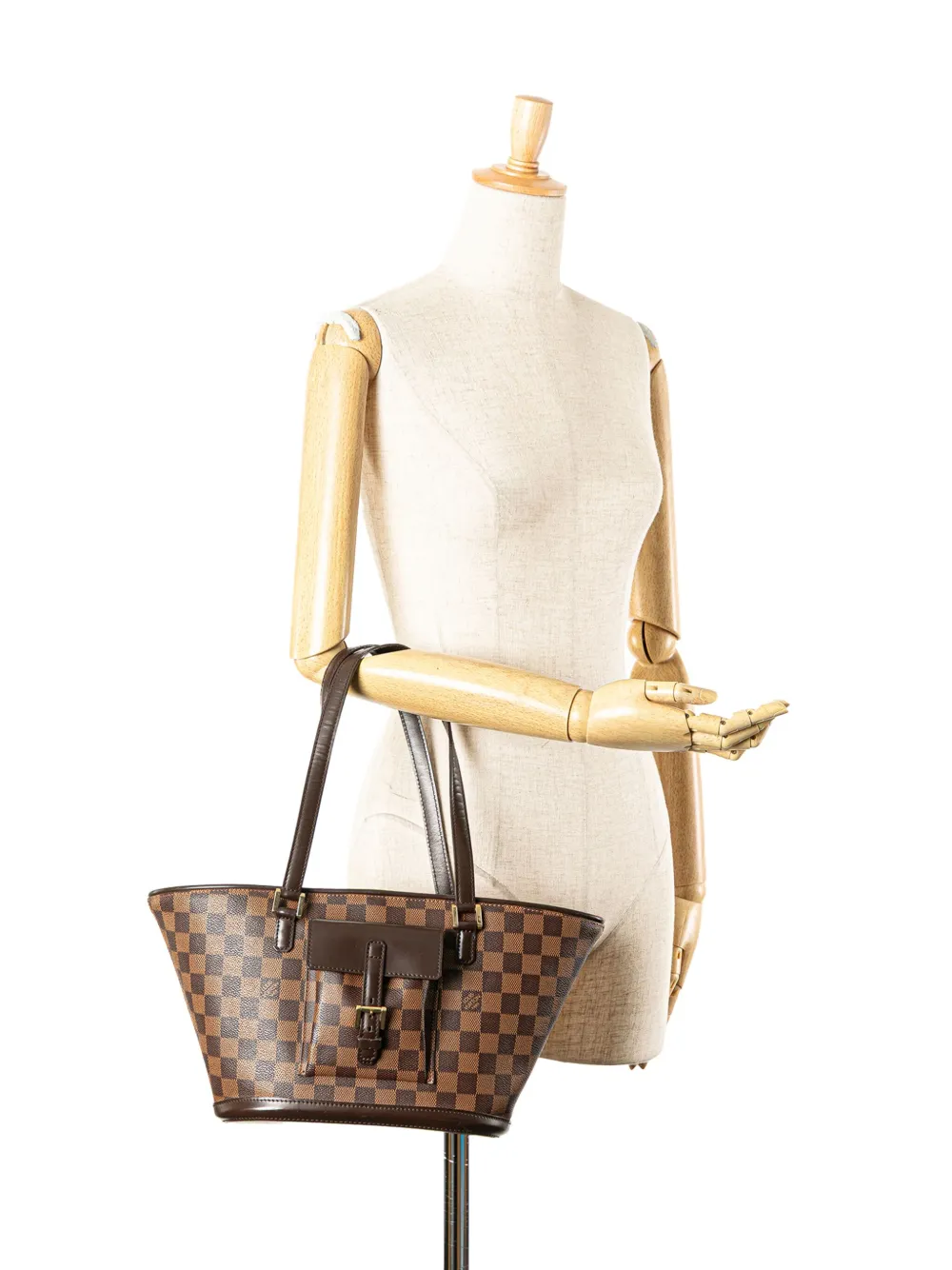 Louis Vuitton Pre-Owned 2003 Damier Ebene Manosque PM shoulder bag | Pre-Owned | Image 2