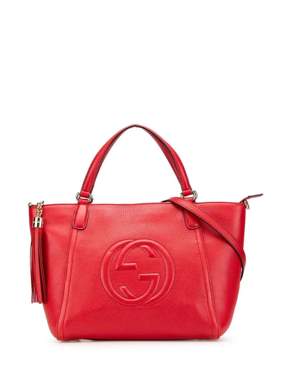 Gucci Pre-Owned 2000-2015 スモール レザー ソーホーセラリウス サッチェルバッグ - レッド Gucci Pre-Owned 2000-2015 スモール レザー ソーホーセラリウス サッチェルバッグ - レッド