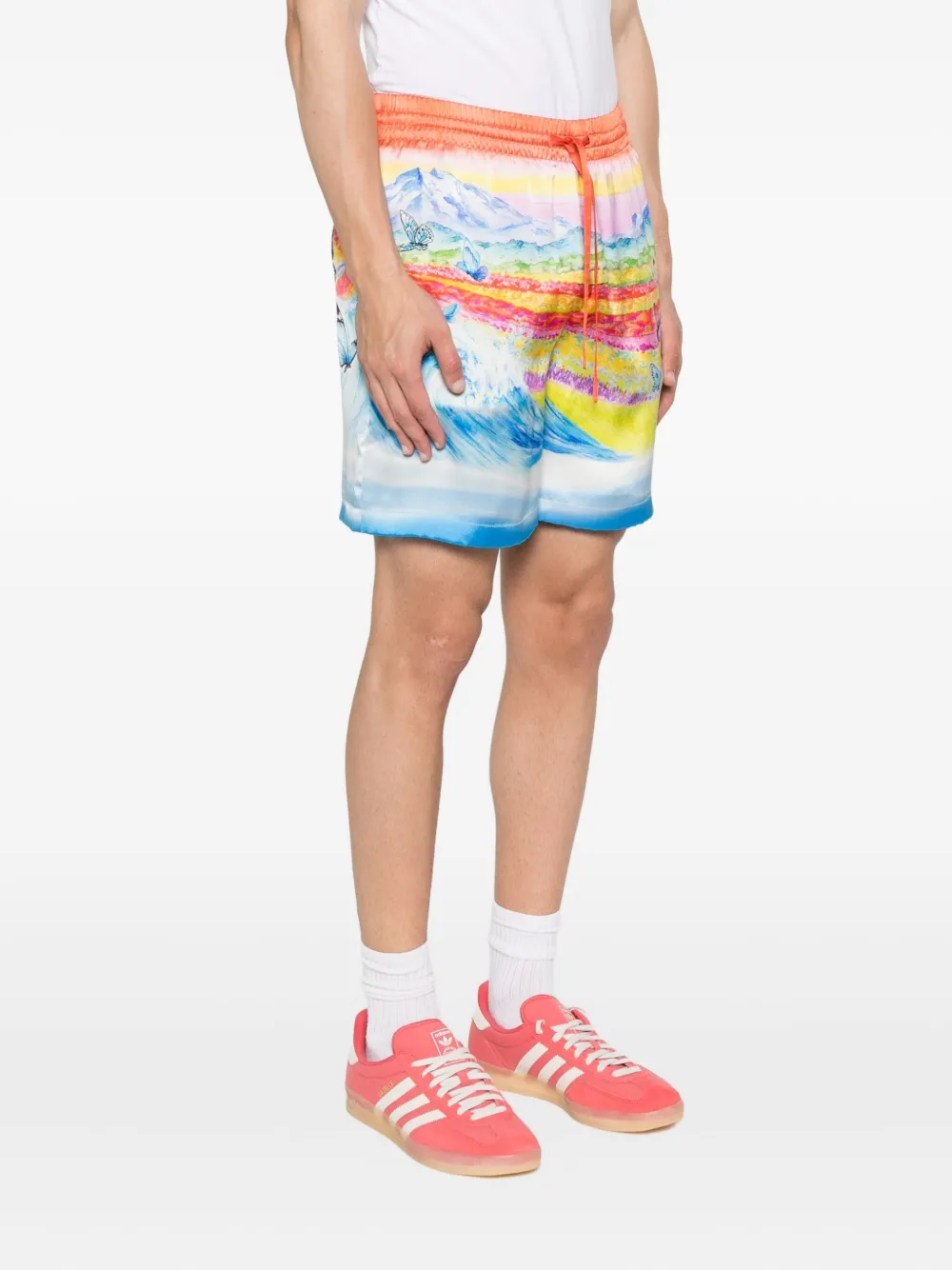 Casablanca Shorts met print Oranje