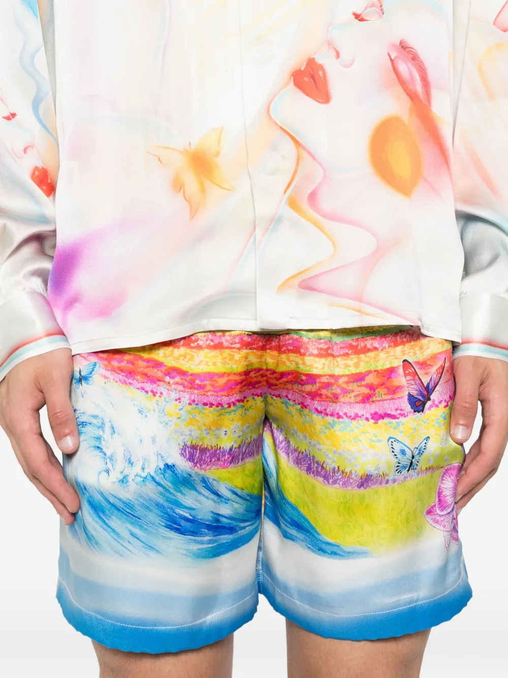 Casablanca Shorts met print Oranje