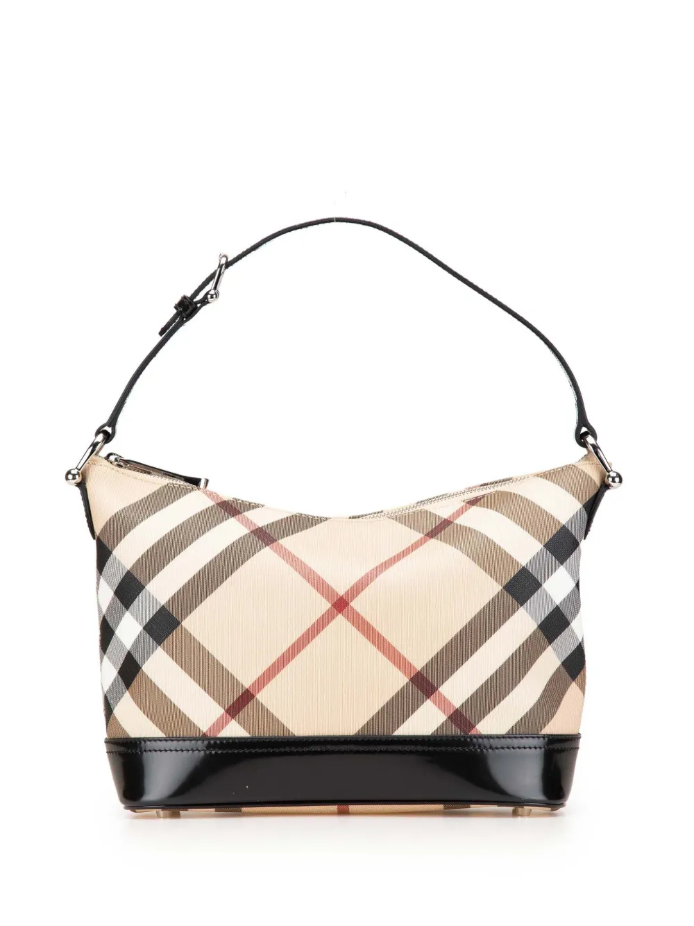 Burberry Pre-Owned 2000-2017 Supernova Check Coated Canvas shoulder bag | Brown | Image 1