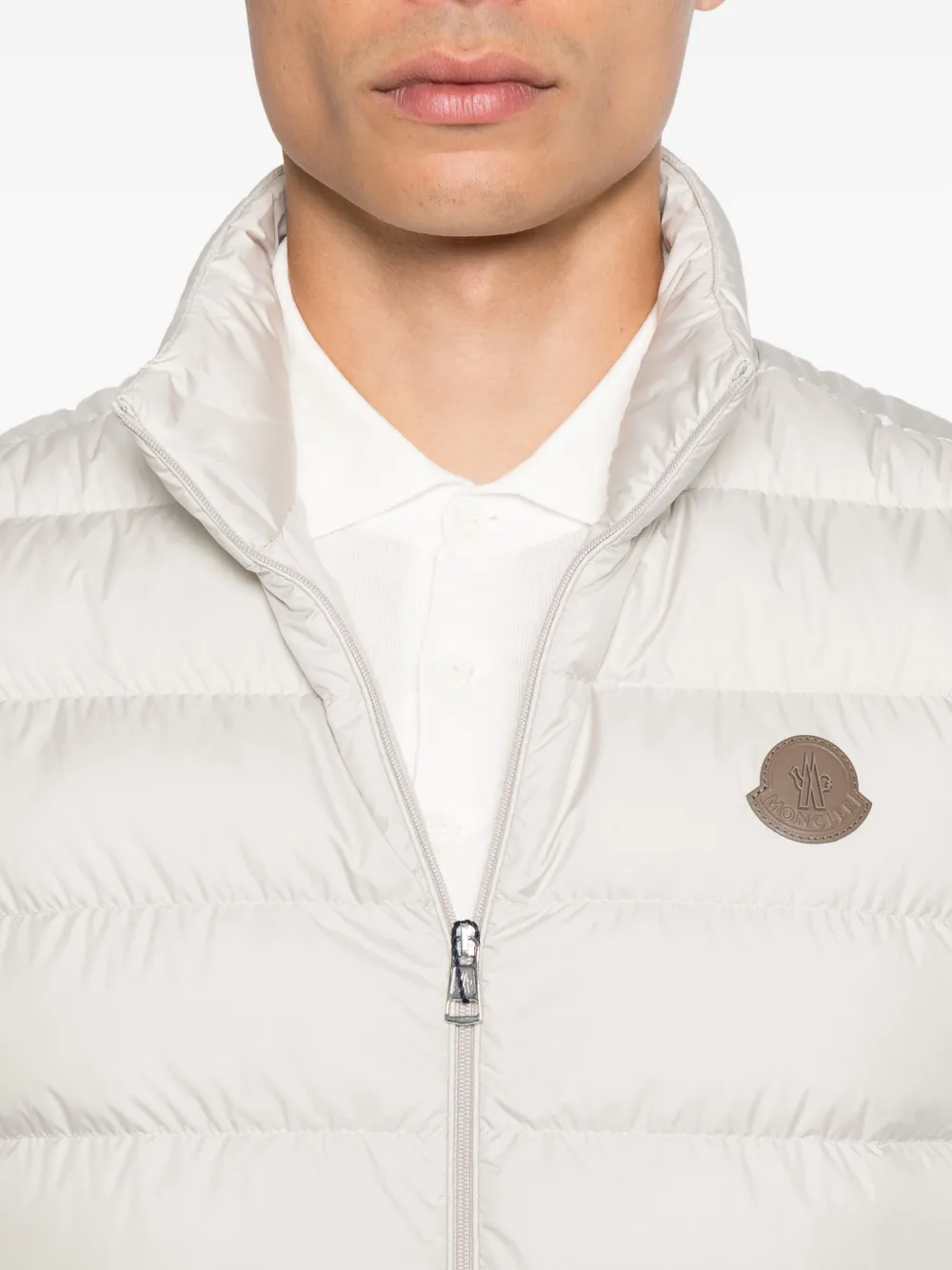 Moncler Treompan bodywarmer met rits Beige
