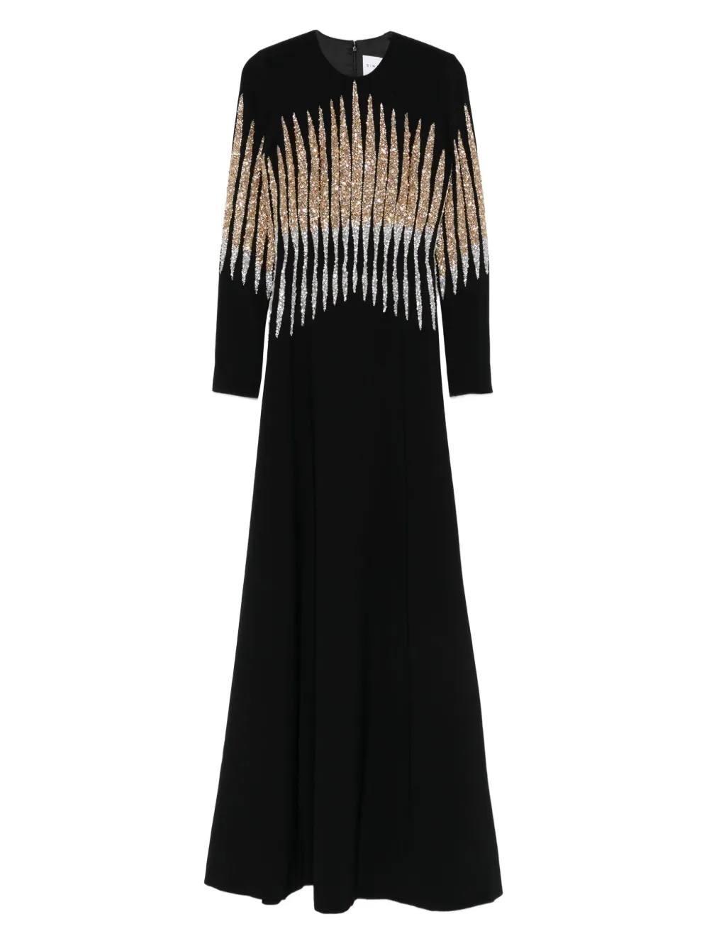 Dina Melwani sequin-embellished maxi dress | Black | Image 1