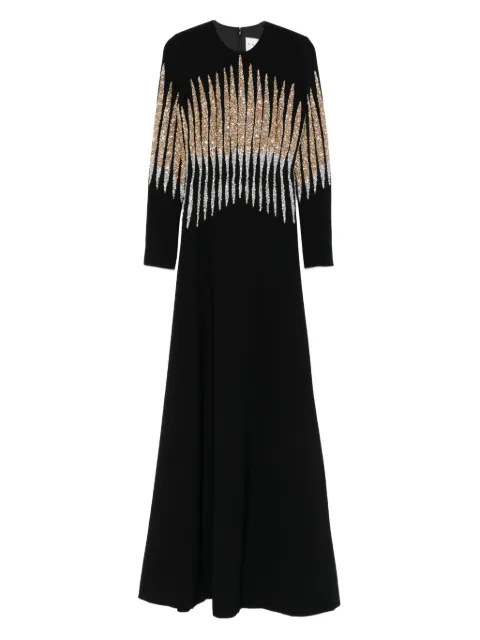 Dina Melwani sequin-embellished maxi dress