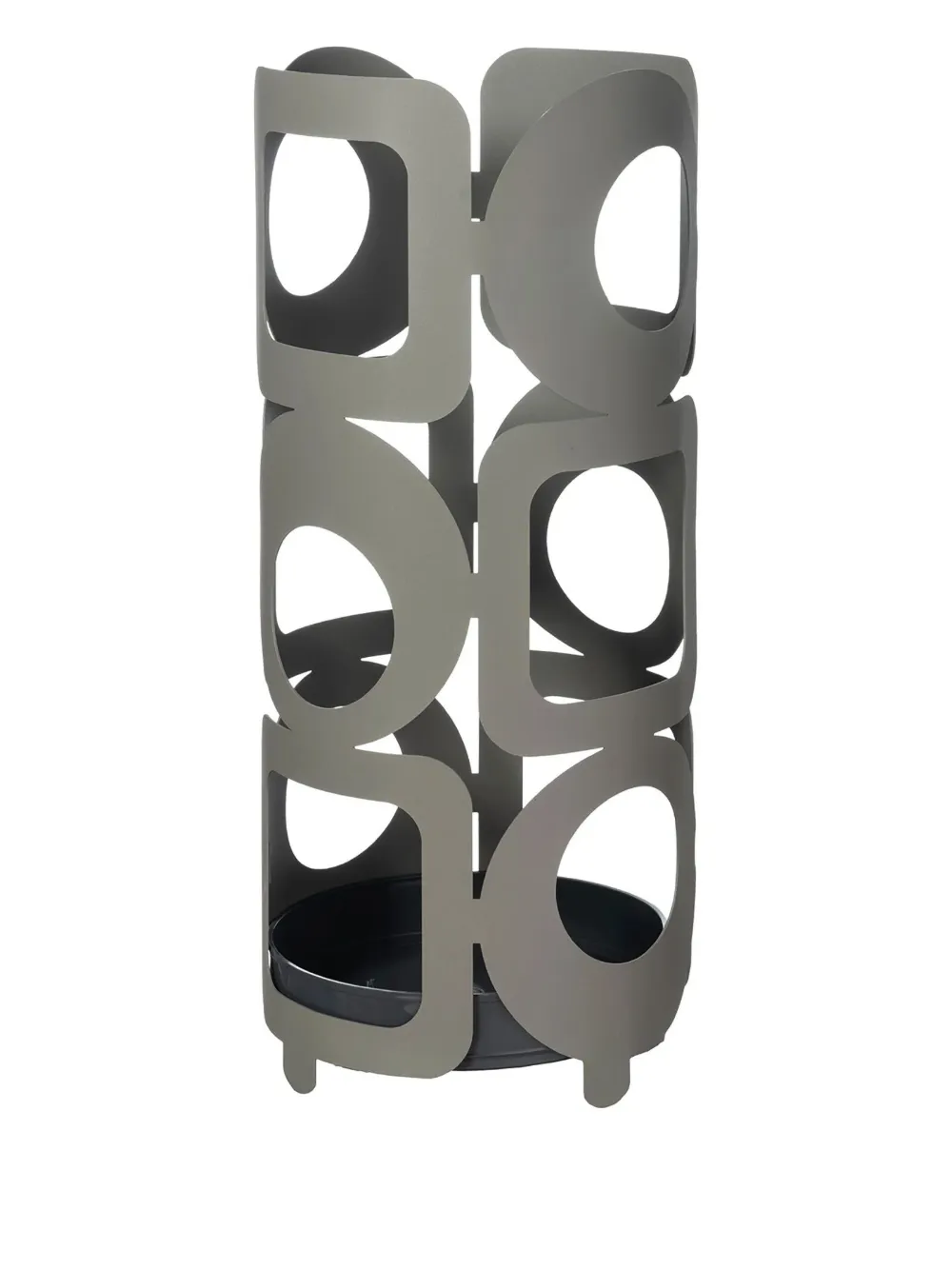 Arti & Mestieri cut-out umbrella stand | Grey | Image 1