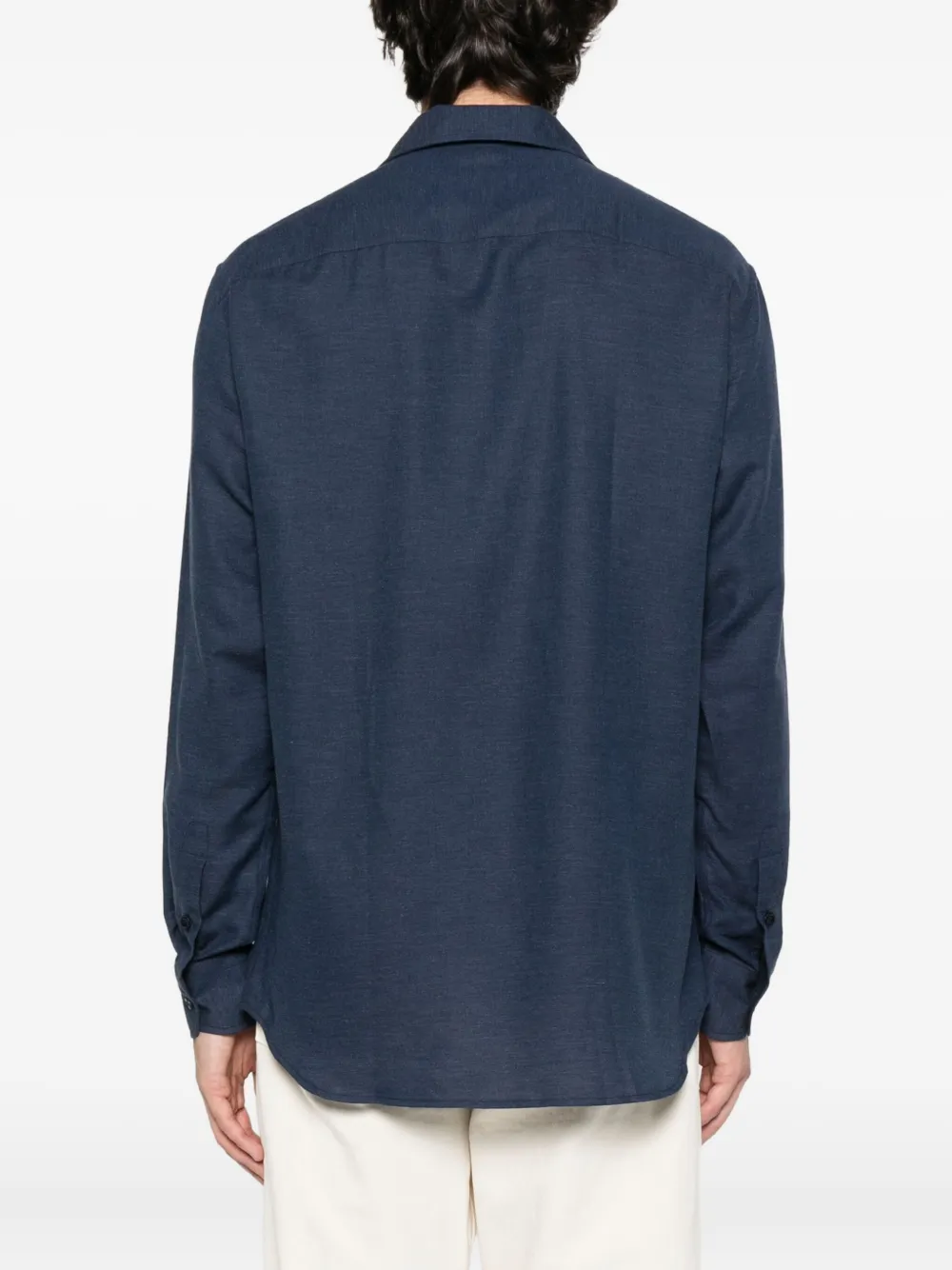 Brioni Overhemd met knoopsluiting Blauw