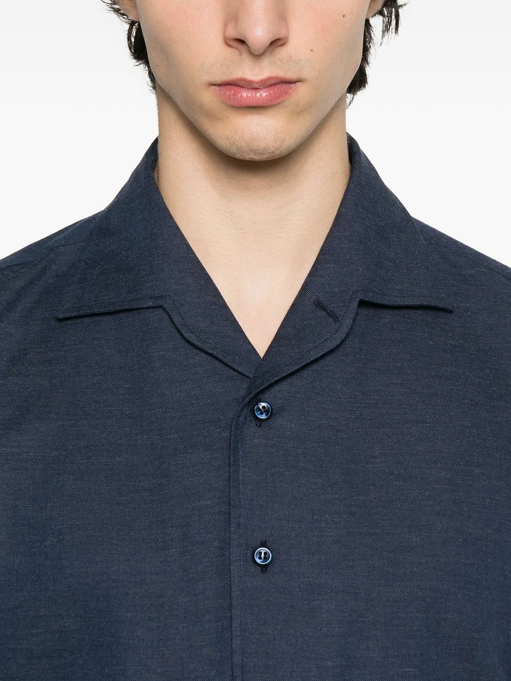 Brioni Overhemd met knoopsluiting Blauw