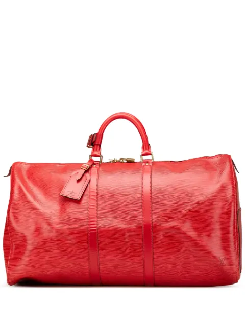 Louis Vuitton Pre-Owned شنطة سفر 'إيبي كيبول 55' 1995