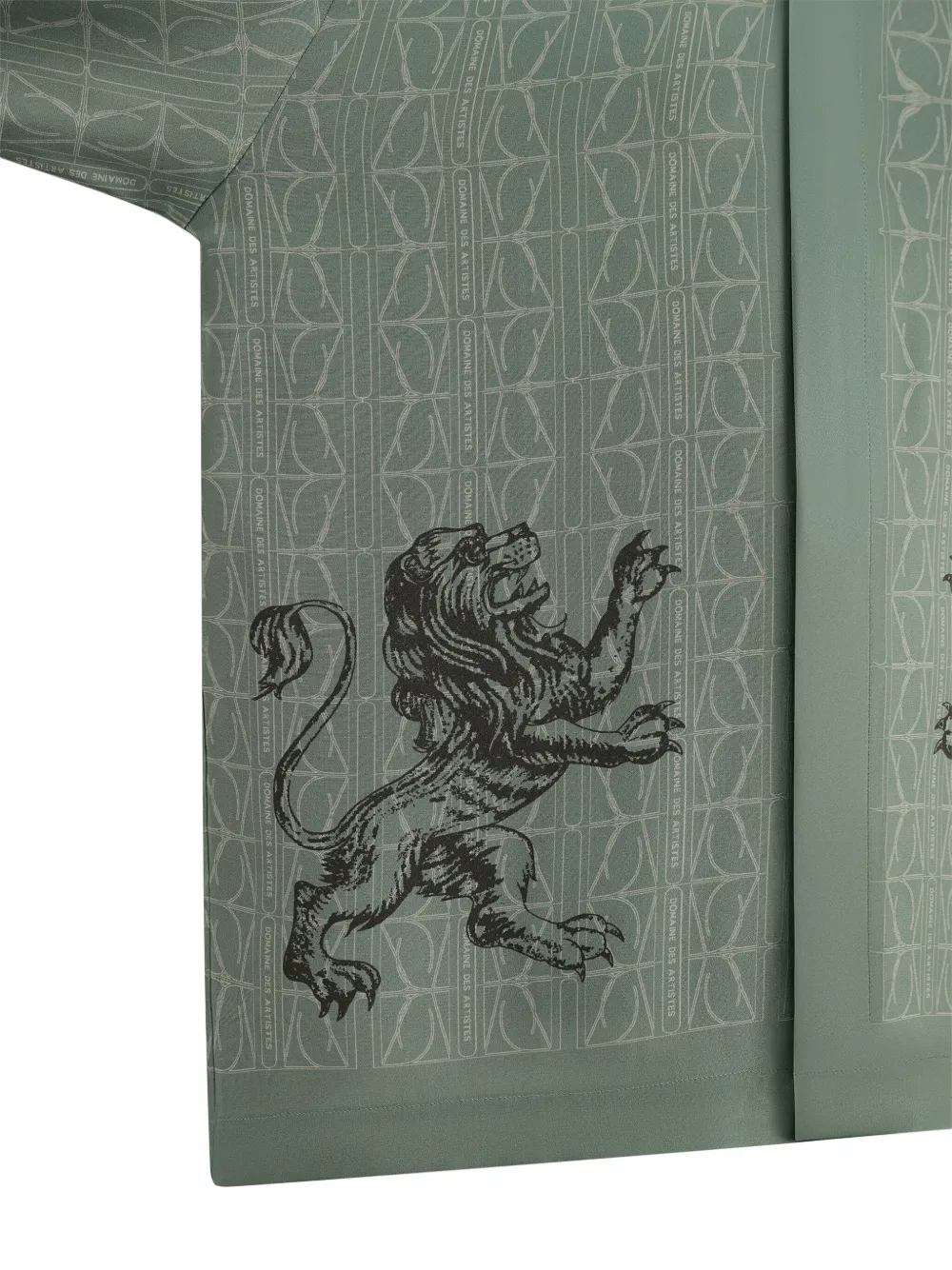 Lion-Print Long-Sleeved Shirt