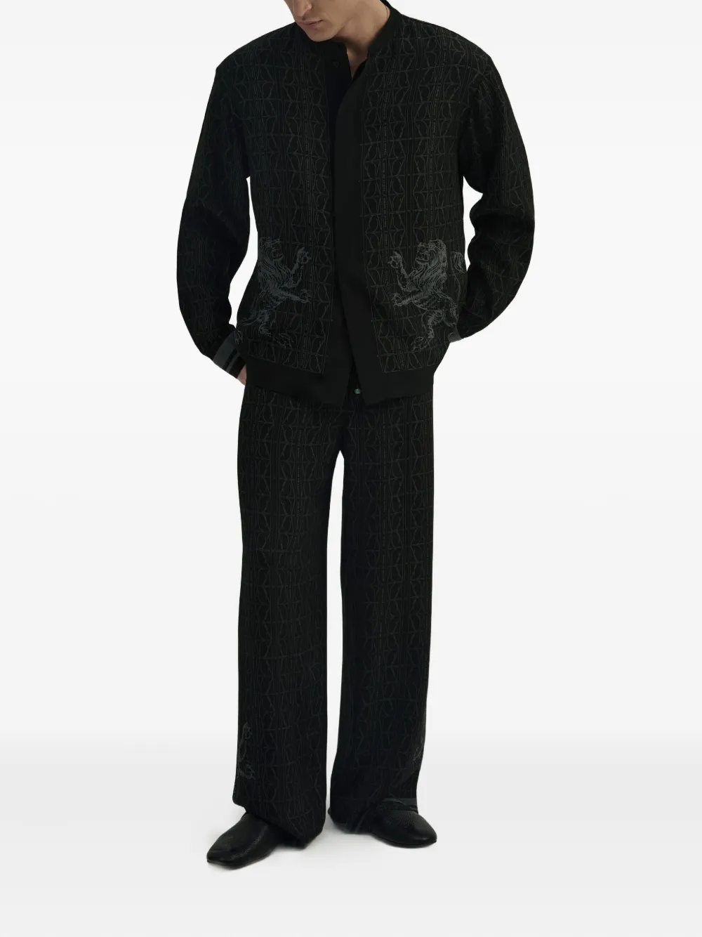 DDA lion-embellished patterned shirt | Image 2
