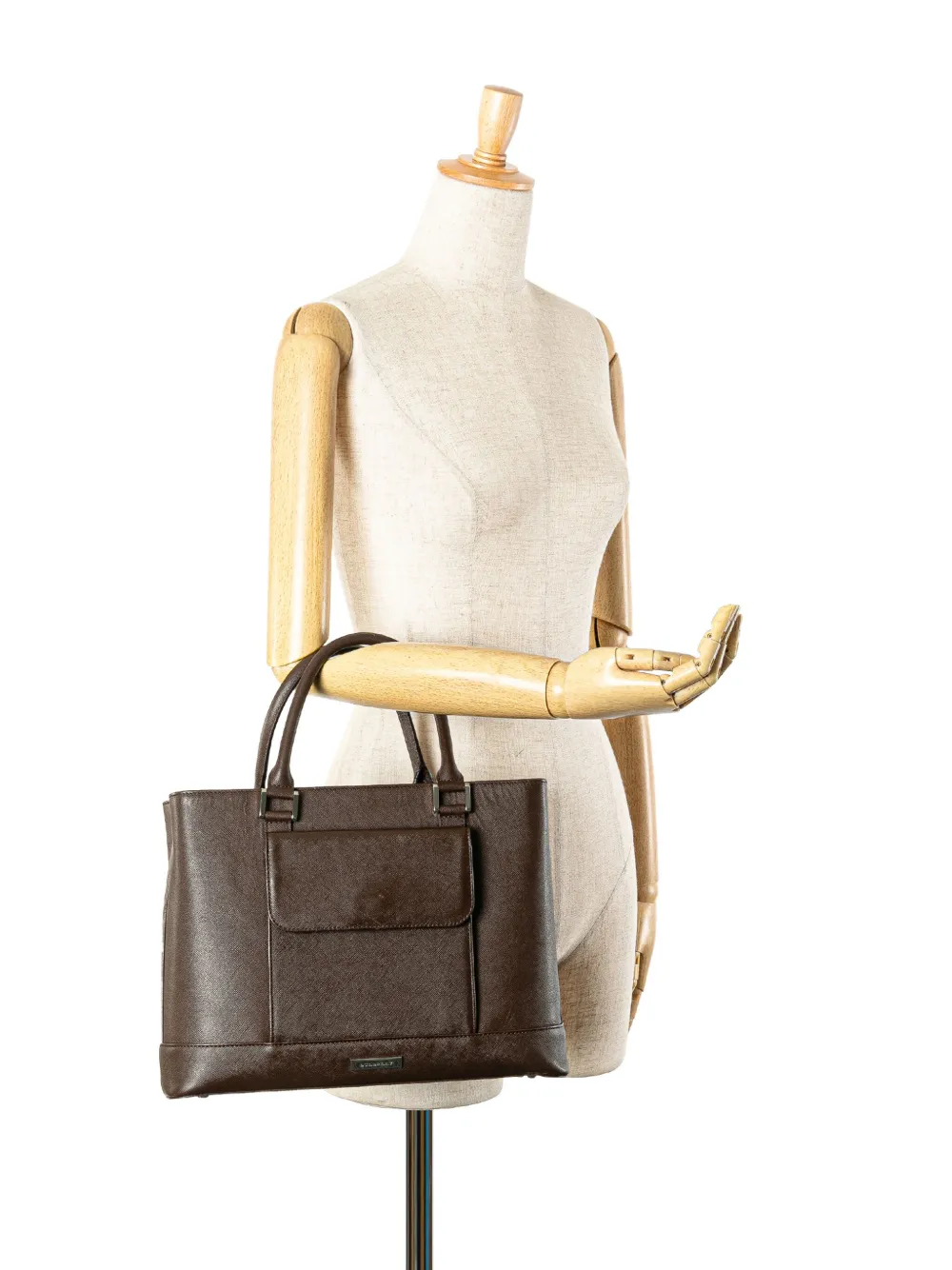 Burberry Pre-Owned 2000-2017 Leather tote bag | Pre-Owned | Image 2